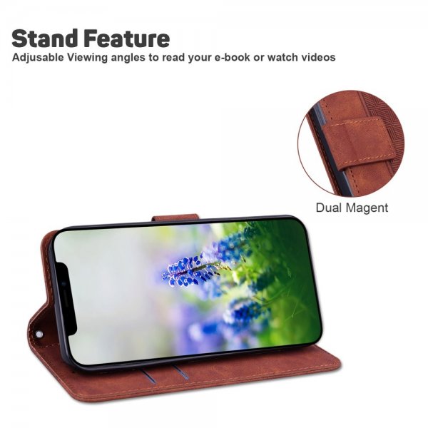 Samsung Galaxy A03 Cover Mønstret Brun