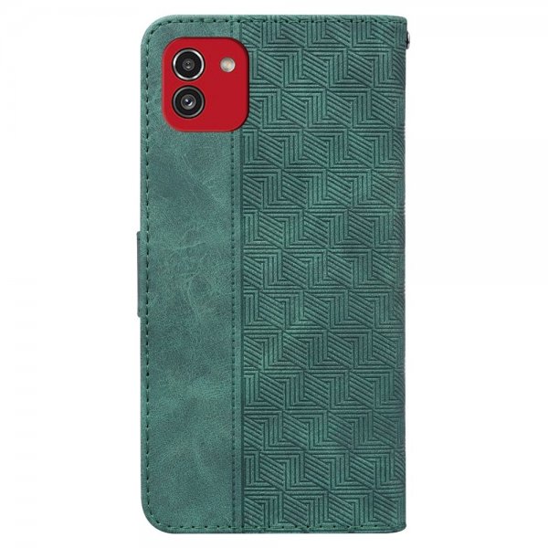 Samsung Galaxy A03 Cover Mønstret Grøn