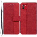 Samsung Galaxy A03 Cover Mønstret Rød