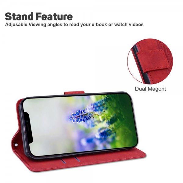 Samsung Galaxy A03 Cover Mønstret Rød