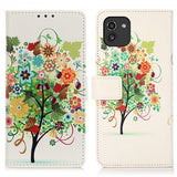 Samsung Galaxy A03 Cover Motiv Farverigt Træ