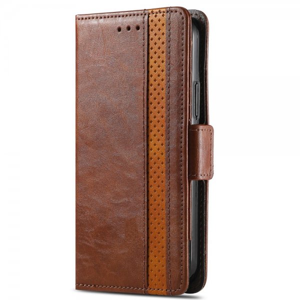 Samsung Galaxy A03 Cover Stripe Mørkebrun