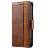 Samsung Galaxy A03 Cover Stripe Mørkebrun