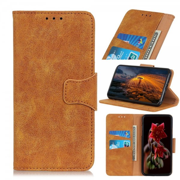 Samsung Galaxy A03 Cover Vintage Lysebrun