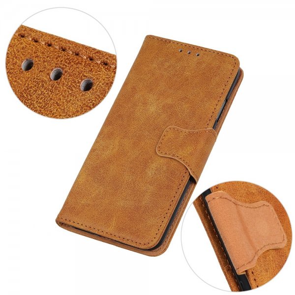 Samsung Galaxy A03 Cover Vintage Lysebrun
