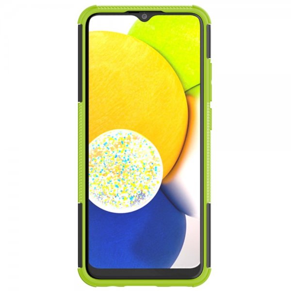 Samsung Galaxy A03 Cover Dækmønster Stativfunktion Grøn
