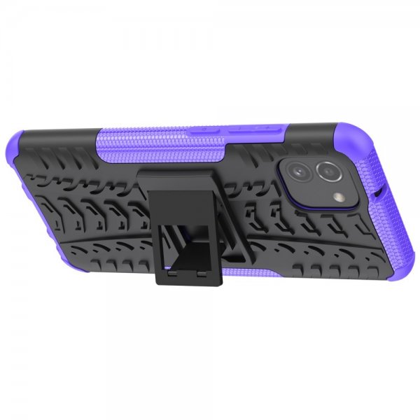 Samsung Galaxy A03 Cover Dækmønster Standfunktion Lilla