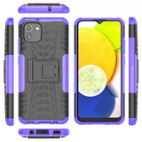 Samsung Galaxy A03 Cover Dækmønster Standfunktion Lilla