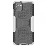 Samsung Galaxy A03 Cover Dækmønster Stativfunktion Hvid