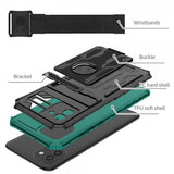 Samsung Galaxy A03 Cover med Håndgreb Grøn