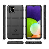 Samsung Galaxy A03 Cover Rudemønster Sort