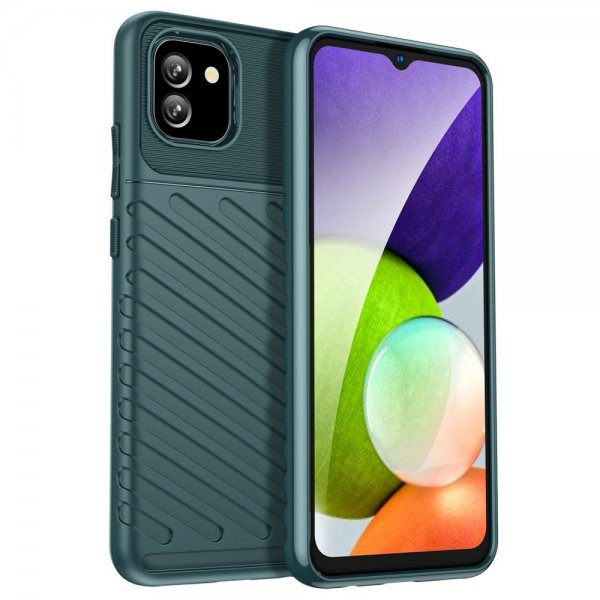 Samsung Galaxy A03 Cover Thunder Series Grøn
