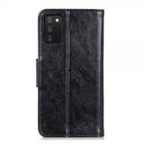 Samsung Galaxy A03s Cover Nappa Tekstur Sort