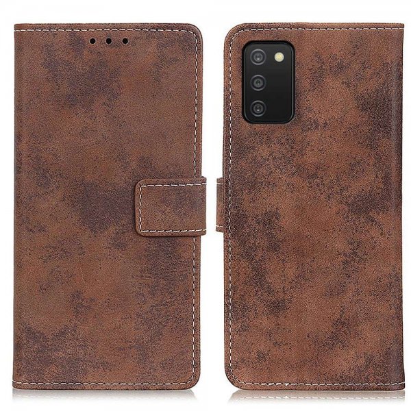 Samsung Galaxy A03s Etui Vintage Brun