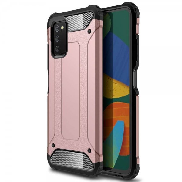Samsung Galaxy A03s Cover Armor Rosaguld