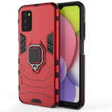 Samsung Galaxy A03s Cover med Ringholder Rød