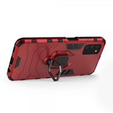 Samsung Galaxy A03s Cover med Ringholder Rød