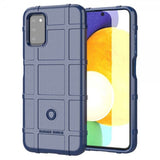 Samsung Galaxy A03s Cover Gitter Mønster Blå