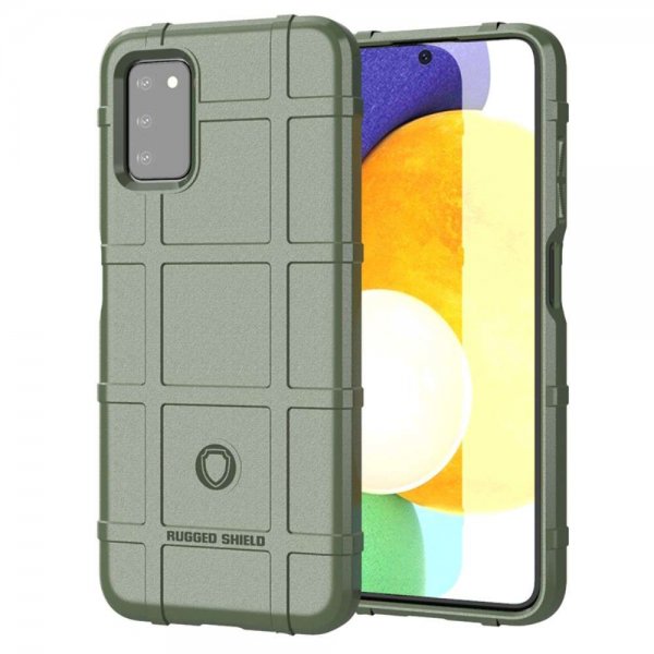 Samsung Galaxy A03s Cover Gitter Mønster Grøn