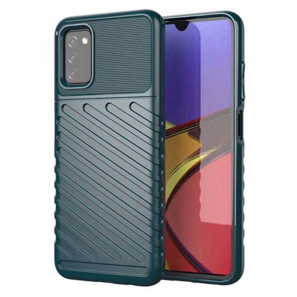 Samsung Galaxy A03s Cover Thunder Series Grøn