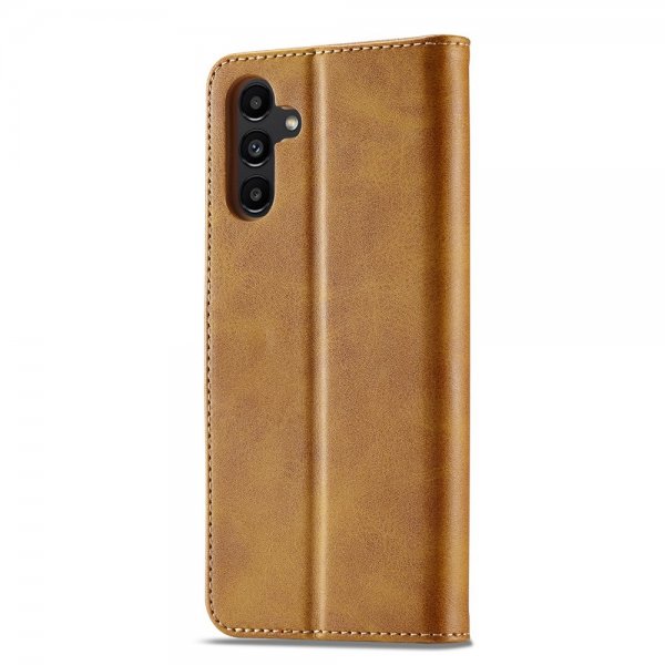 Lc.Imeeke Samsung Galaxy A04s/Galaxy A13 5G Etui med Kortlomme Standfunktion Lysebrun