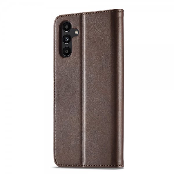 Lc.Imeeke Samsung Galaxy A04s/Galaxy A13 5G Etui med Kortlomme Standerfunktion Mørkebrun