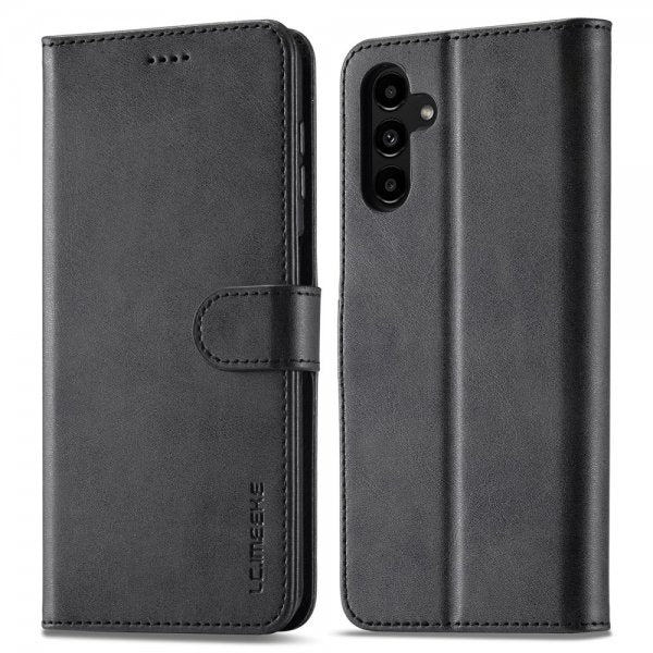 Lc.Imeeke Samsung Galaxy A04s/Galaxy A13 5G Etui med Kortlomme og Stativfunktion Sort