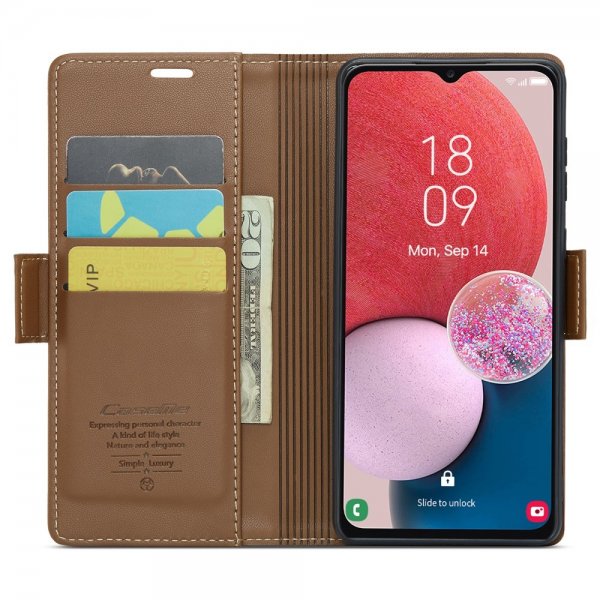 CaseMe Samsung Galaxy A04s/Galaxy A13 Cover 023 Series Brun