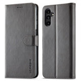 Lc.Imeeke Samsung Galaxy A05s Cover med Kortlomme Stativfunktion Grå