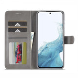 Lc.Imeeke Samsung Galaxy A05s Cover med Kortlomme Stativfunktion Grå