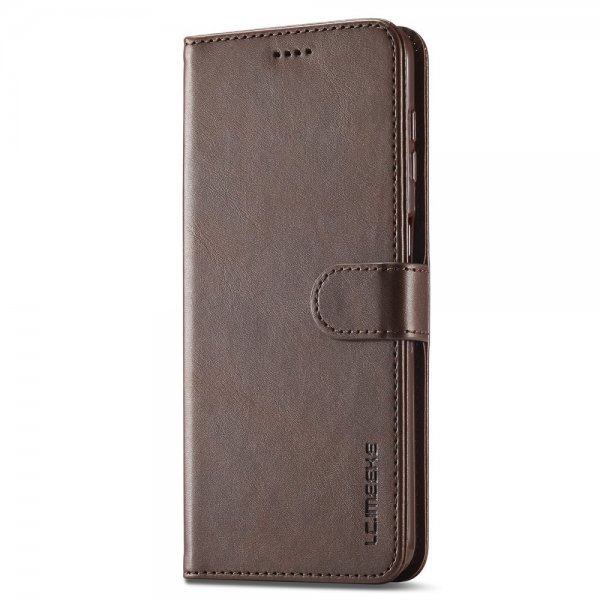 Lc.Imeeke Samsung Galaxy A05s Cover med Kortlomme Standerfunktion Mørkebrun