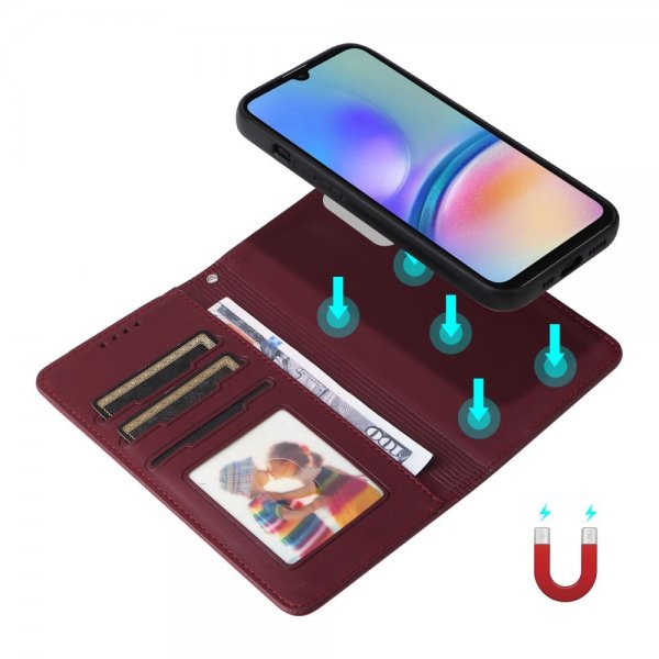 Betopnice Samsung Galaxy A05s Cover med Aftagelig Skal 005 Rød