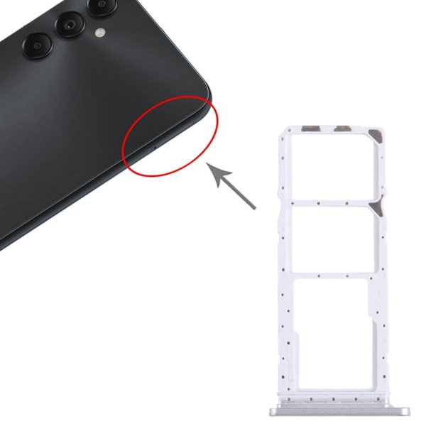 Samsung Galaxy A05S SIM-kortholder - Sølv
