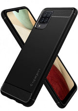 Spigen Samsung Galaxy A12 Cover Rugged Armor Mat Sort