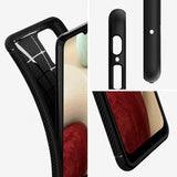 Spigen Samsung Galaxy A12 Cover Rugged Armor Mat Sort