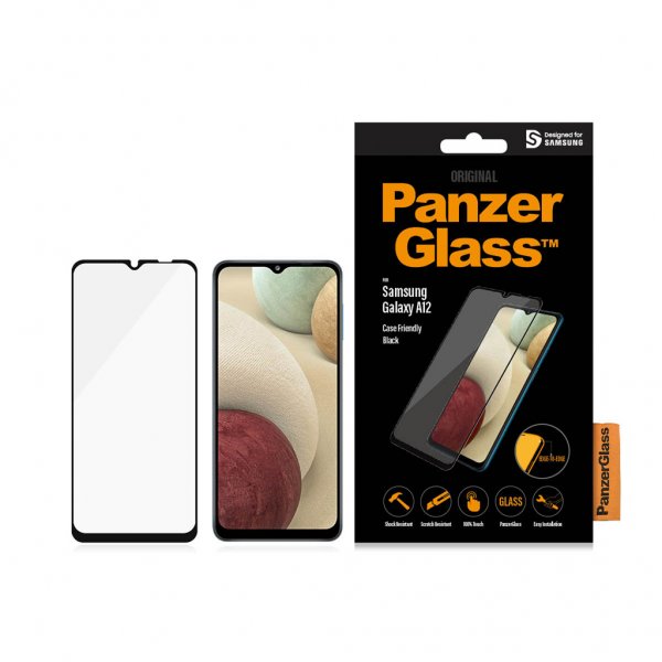 PanzerGlass Samsung Galaxy A12 Skærmbeskyttelse Case Friendly