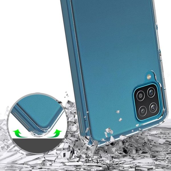 Rvelon Samsung Galaxy A12 Cover Stødsikkert Transparent