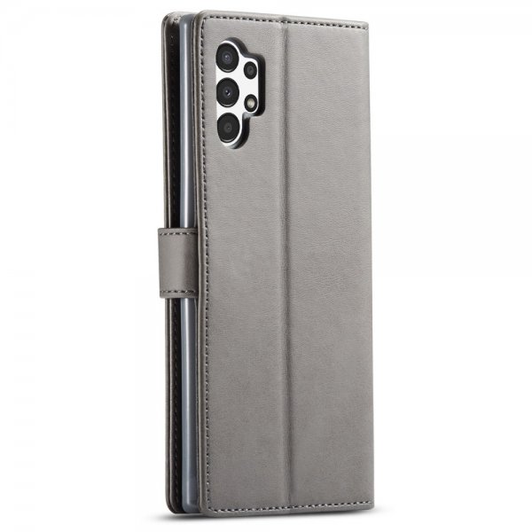 Lc.Imeeke Samsung Galaxy A13 4G Cover med Kortlomme Kickstand Funktion Grå