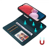 Betræk Samsung Galaxy A13 4G Etui med aftageligt Cover 005 Blå