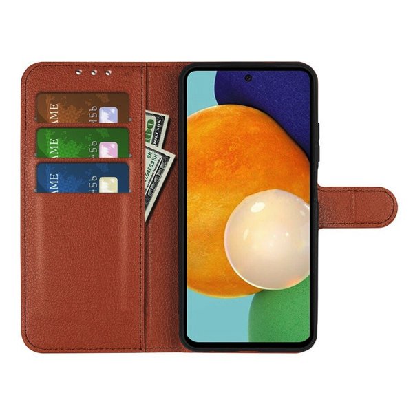 Samsung Galaxy A13 4G Etui med Støttefunktion Brun