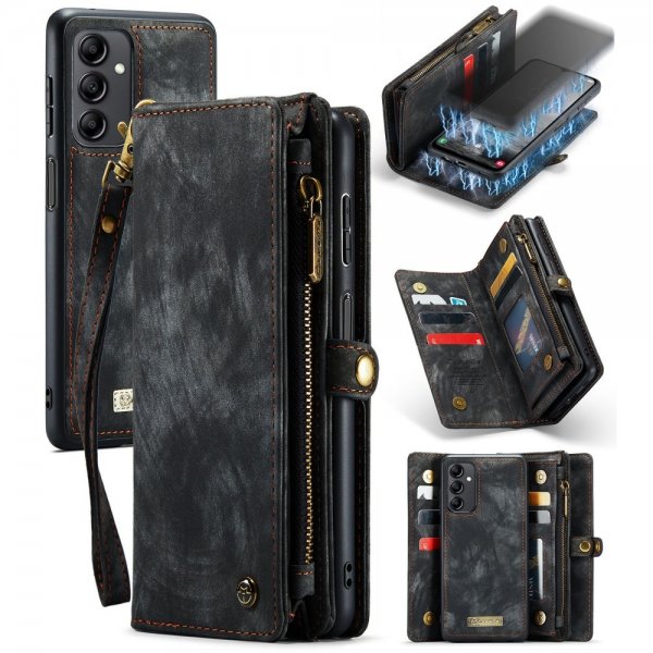 CaseMe Samsung Galaxy A14 Cover 008 Series Aftageligt Cover Sort