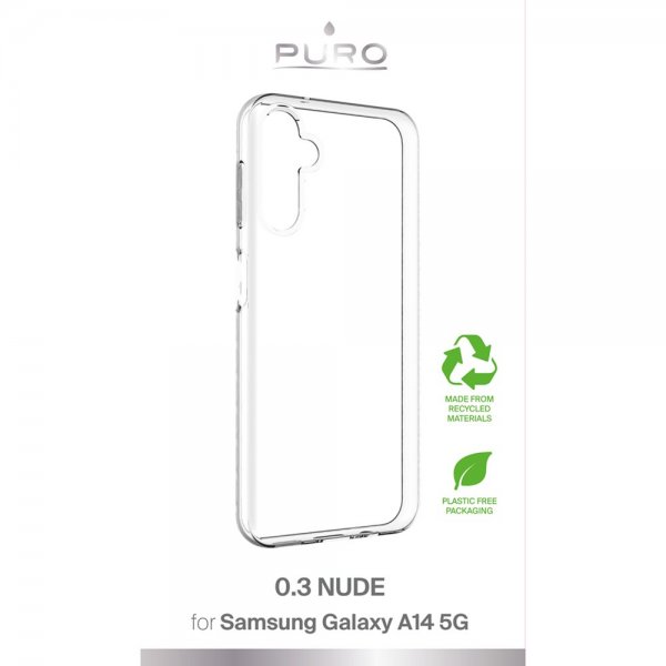 Puro Samsung Galaxy A14 Cover Nude Transparent