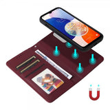 Samsung Galaxy A14 Cover med Aftageligt Cover 005 Rød