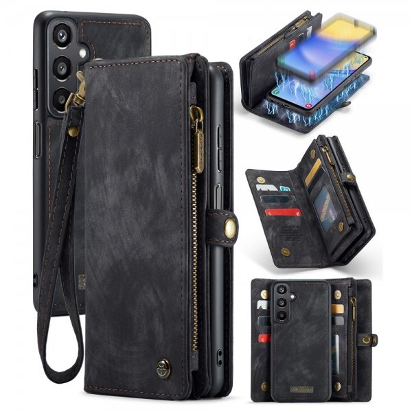 CaseMe Samsung Galaxy A15 Cover 008 Series Aftagelig Skal Sort