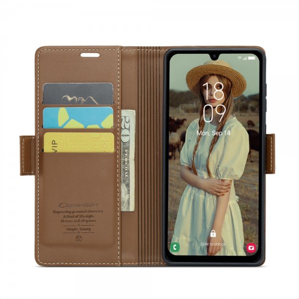 CaseMe Samsung Galaxy A15 Cover 023 Series Brun