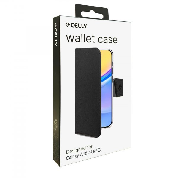Celly Samsung Galaxy A15 Cover Wally Wallet Case Sort