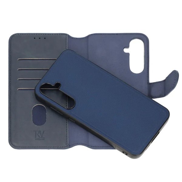 Rvelon Samsung Galaxy A15 Cover Magnetisk Aftageligt Etui Blå