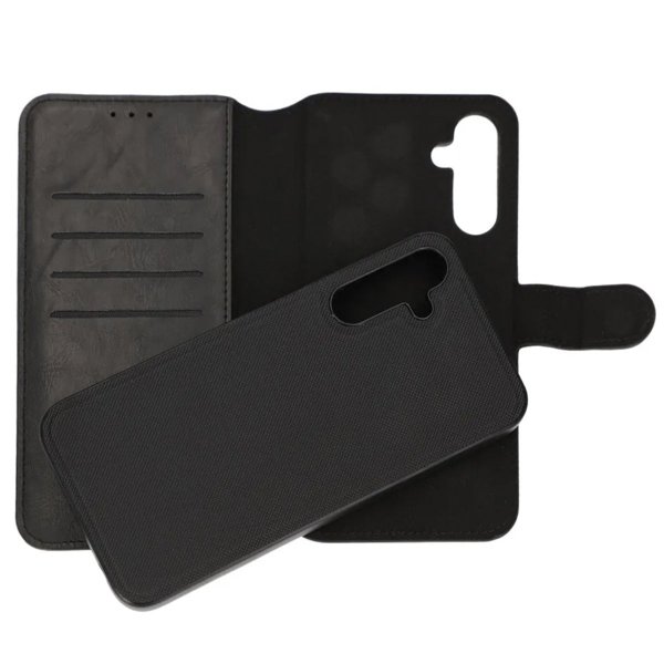 Rvelon Samsung Galaxy A15 Cover Magnetisk Aftageligt Etui Sort