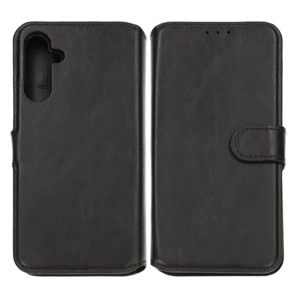 Rvelon Samsung Galaxy A15 Cover Magnetisk Aftageligt Etui Sort