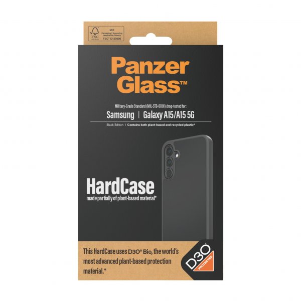 PanzerGlass Samsung Galaxy A15 Cover HardCase D3O Sort